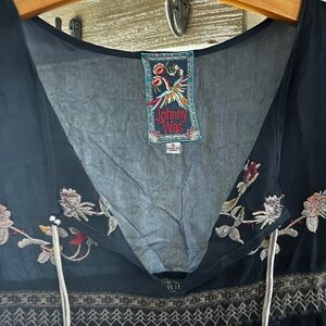 Johnny Was Black Floral Embroidered Dress 👗